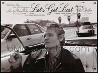 4p322 LET'S GET LOST DS British quad 2006 Bruce Weber, great image of Chet Baker in convertible!