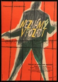 4p066 EVERYBODY WANTS TO KILL ME Czech 11x16 1959 completely different Frantisek Sodoma art!