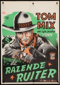 4p002 MIRACLE RIDER Dutch 1935 Tom Mix is the idol of every boy in the world in this serial!