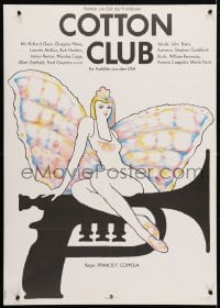 4p448 COTTON CLUB East German 23x32 1986 Francis Ford Coppola, cool totally different Beck art!