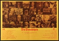 4p495 DIE DEUTSCHEN East German 16x23 1980 Klaus Alde historical documentary, Einstein, many more!