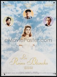 4p106 WHITE QUEEN French 23x31 1991 great close up of beautiful bride Catherine Deneuve!