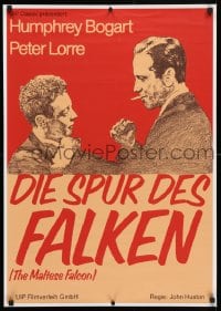 4p032 MALTESE FALCON German R1980s Humphrey Bogart, Peter Lorre, directed by John Huston!