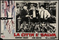 4p405 ENFORCER group of 3 Italian 18x27 pbustas R1964 Humphrey Bogart with top cast!