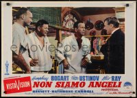 4p402 WE'RE NO ANGELS group of 2 Italian 19x27 pbustas 1955 Humphrey Bogart, Aldo Ray & Peter Ustinov!