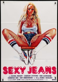 4p008 MASSACRE AT CENTRAL HIGH Lebanese 1976 completely different misleading art, Sexy Jeans!