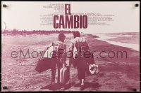 4p005 EL CAMBIO Mexican poster 1976 Alfredo Joskowicz's The Change, great image on beach!