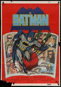 4p523 BATMAN Spanish 1979 DC Comics, great art of Adam West & Burt Ward w/villains!
