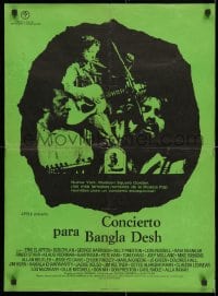 4p539 CONCERT FOR BANGLADESH Spanish 1972 rock & roll benefit show, Bob Dylan, George Harrison!