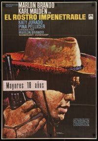 4p602 ONE EYED JACKS Spanish R1972 star & director Marlon Brando with gun by Macario 'Mac' Gomez!