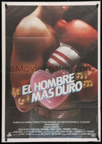 4p629 TOUGH ENOUGH Spanish 1983 toughest boxer Dennis Quaid, Warren Oates!
