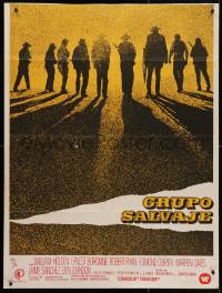 4p639 WILD BUNCH Spanish R1979 Sam Peckinpah cowboy classic starring William Holden & Ernest Borgnine