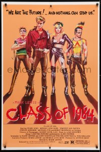 4r586 CLASS OF 1984 1sh 1982 art of bad punk teens, we are the future & nothing can stop us!