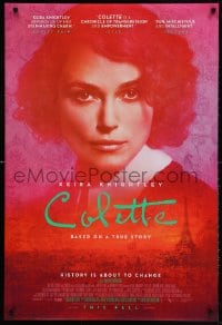 4r590 COLETTE advance DS 1sh 2018 Keira Knightley in the title role, history is about to change!