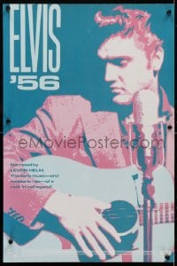 4r073 ELVIS '56 16x24 video poster 1987 cool art image of Elvis Presley with guitar!