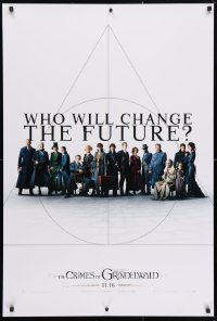 4r642 FANTASTIC BEASTS: THE CRIMES OF GRINDELWALD int'l teaser DS 1sh 2018 who will change the future?