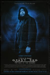 4r665 GHOST DOG advance DS 1sh 1999 Jim Jarmusch, cool image of Forest Whitaker!