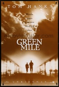 4r677 GREEN MILE teaser DS 1sh 1999 Tom Hanks, Michael Clarke Duncan, Stephen King fantasy!
