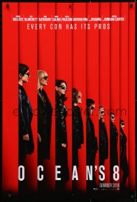 4r808 OCEAN'S 8 teaser DS 1sh 2018 Bullock, Blanchett, Hathaway, Kaling, Paulson, Rihanna, Damon!