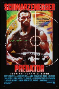 4r832 PREDATOR 1sh 1987 Arnold Schwarzenegger sci-fi, like nothing on Earth!