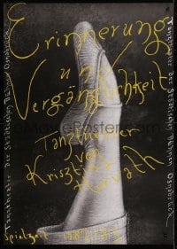 4r205 ERINNERUNG UND VERGANGLICHKEIT 23x33 German stage poster 1982 art of ballet slipper by Czerniawski!