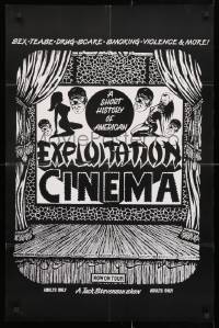 4r287 EXPLOITATION CINEMA 23x35 special poster 1990s sex, tease, drug-scare, smoking, violence & more!