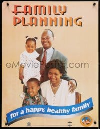 4r291 FAMILY PLANNING FOR A HAPPY, HEALTHY FAMILY 17x22 Zambian special poster 1980s planned!