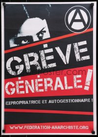 4r314 GREVE GENERALE 18x25 French special poster 2007 CNT, different!