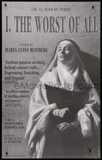 4r326 I, THE WORST OF ALL 22x35 special poster 1995 Maria Luisa Bemberg's Yo, la Peor de Todas!