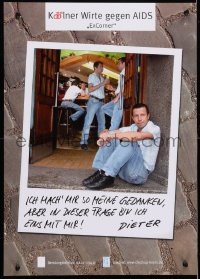 4r345 KOLNER WIRTE GEGEN AIDS 17x23 German special poster 2000s HIV/AIDS ExCorner!