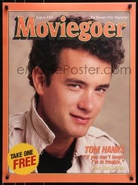 4r376 MOVIEGOER 22x30 special poster August 1985 great smiling portrait of Tom Hanks!