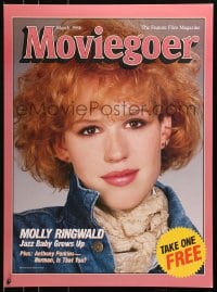 4r382 MOVIEGOER 22x30 special poster March 1986 great image of Molly Ringwald by Mark Haneur!