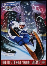 4r392 NHL ALL-STAR GAME 19x27 special poster 1999 light it up, the best players in hockey!