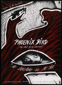 4r398 PHOENIX BIRD 24x34 special poster 1984 Jon Bang Carlsen's Fugl Fonix, to hesitate is to die!