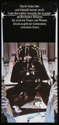 4r418 RETURN OF THE JEDI group of 2 16x34 German special posters 1983 Darth Vader, Gamorrean Guard!