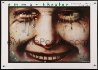 4r222 THEATER OSNABRUCK 25x35 German stage poster 1982 art of crying face by Jerzy Czerniawski!