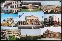4r011 BERLIN 24x36 German travel poster 1980s great images of several tourist attractions!