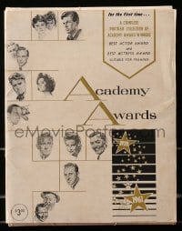 4s223 ACADEMY AWARDS PORTFOLIO 9x11 print set 1962 Volpe art of all Best Actor & Actress winners!