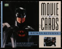 4s244 BATMAN RETURNS set of 8 11x14 color litho prints 1992 Keaton, Danny DeVito, Pfeiffer, Burton!