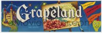 4s110 GRAPELAND 4x13 crate label 1970s finest quality table grapes from Fresno, California!