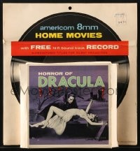 4s152 HORROR OF DRACULA 8mm film + hi-fi soundtrack record R1965 Hammer vampire Christopher Lee!