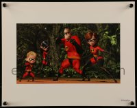 4s246 INCREDIBLES 11x14 color litho print 2004 Disney/Pixar animated sci-fi superhero family!