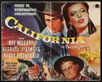 4s598 CALIFORNIA pressbook 1946 Ray Milland, Barbara Stanwyck, Barry Fitzgerald, great images!
