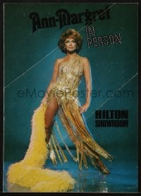 4s231 ANN-MARGRET stage show program 1980s performing in person at the Hilton Showroom!