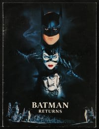 4s316 BATMAN RETURNS screening program 1992 Michael Keaton, Danny DeVito, Michelle Pfeiffer, Burton