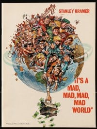 4s257 IT'S A MAD, MAD, MAD, MAD WORLD souvenir program book 1964 cool artwork by Jack Davis!