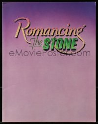 4s336 ROMANCING THE STONE screening program 1984 Robert Zemeckis, Michael Douglas, Kathleen Turner