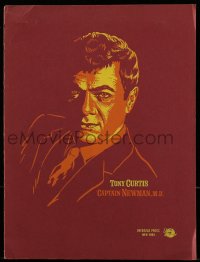 4s395 CAPTAIN NEWMAN, M.D. group of 3 promo brochures 1964 great cover artwork of Tony Curtis!