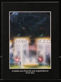 4s412 E.T. THE EXTRA TERRESTRIAL promo brochure 1982 Spielberg, different art, unfolds to 11x31!