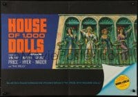 4s436 HOUSE OF 1000 DOLLS promo brochure 1967 Vincent Price, Martha Hyer, traffic in human flesh!
